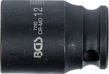 IMPACT SOCKET, HEXAGON | 6.3 MM (1/4") DRIVE | 12 MM (7292)