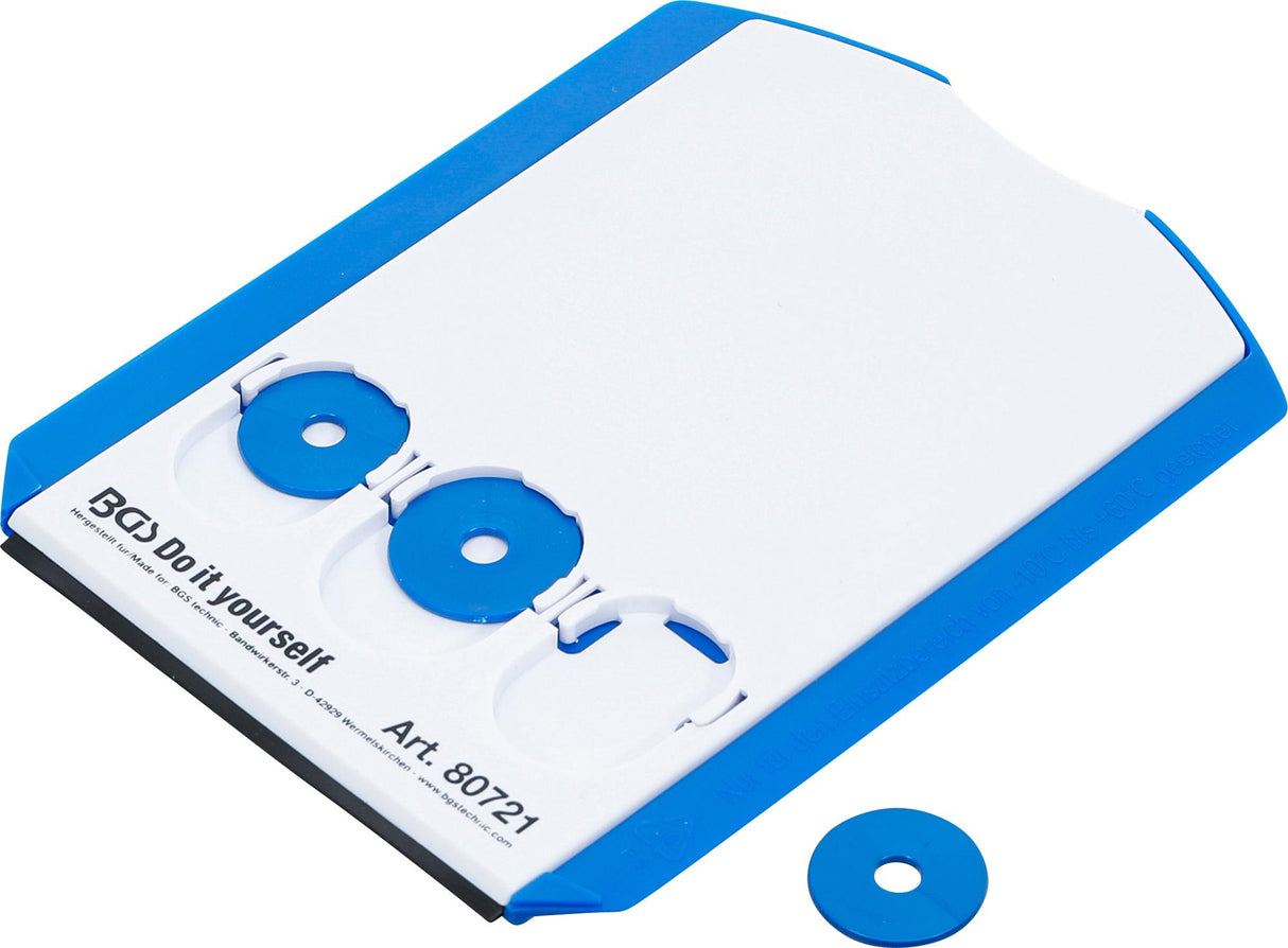 PARKING DISK | WITH ICE SCRAPER / RUBBER LIP (80721)
