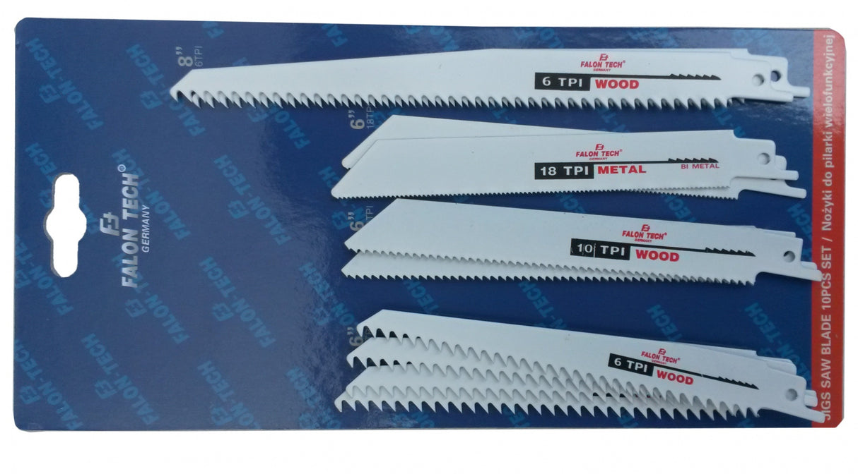 JIGSAW BLADE SET FOR ELECTRIC SLIDING JIGSAW | 10 PCS. (ES20420)