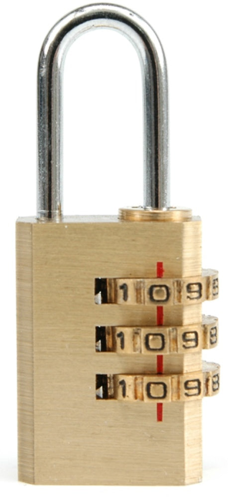 BRASS COMBINATION PADLOCK (77607)