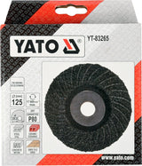 GRINDING DISC UNIVERSAL M14 125MM P80 (YT-83265)