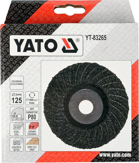 GRINDING DISC UNIVERSAL M14 125MM P80 (YT-83265)