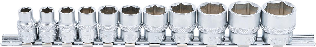 SOCKET SET, HEXAGON | 10 MM (3/8") DRIVE | 5/16" - 7/8" | 11 PCS. (9110)