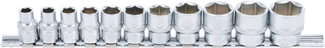 SOCKET SET, HEXAGON | 10 MM (3/8") DRIVE | 5/16" - 7/8" | 11 PCS. (9110)