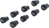 PLASTIC VALVE CAP SET | FOR TIRE MARKING | 8 PCS. (80722)