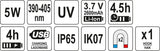 WORKSHOP LAMP UV 5W, IP65, IK07 (YT-08500)