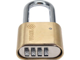 PADLOCK WITH 4-RING COMBINATION LOCK. (77618)