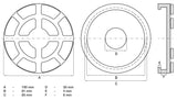 RUBBER PAD | FOR AUTO LIFTS | Ø 100 MM (7042)