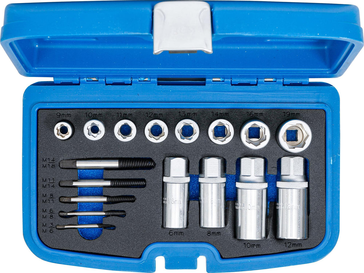 SCREW AND STUD EXTRACTOR SET | 17 PCS. (8378)