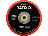HOOK AND LOOP SANDING PAD 150MM TH 5/16 (YT-47873)