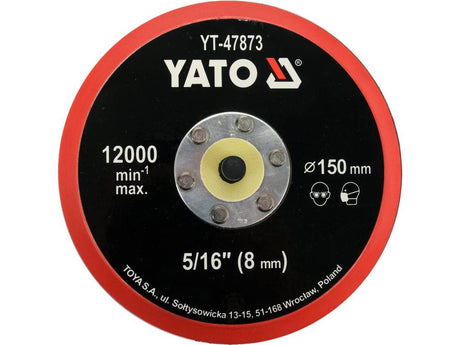 HOOK AND LOOP SANDING PAD 150MM TH 5/16 (YT-47873)