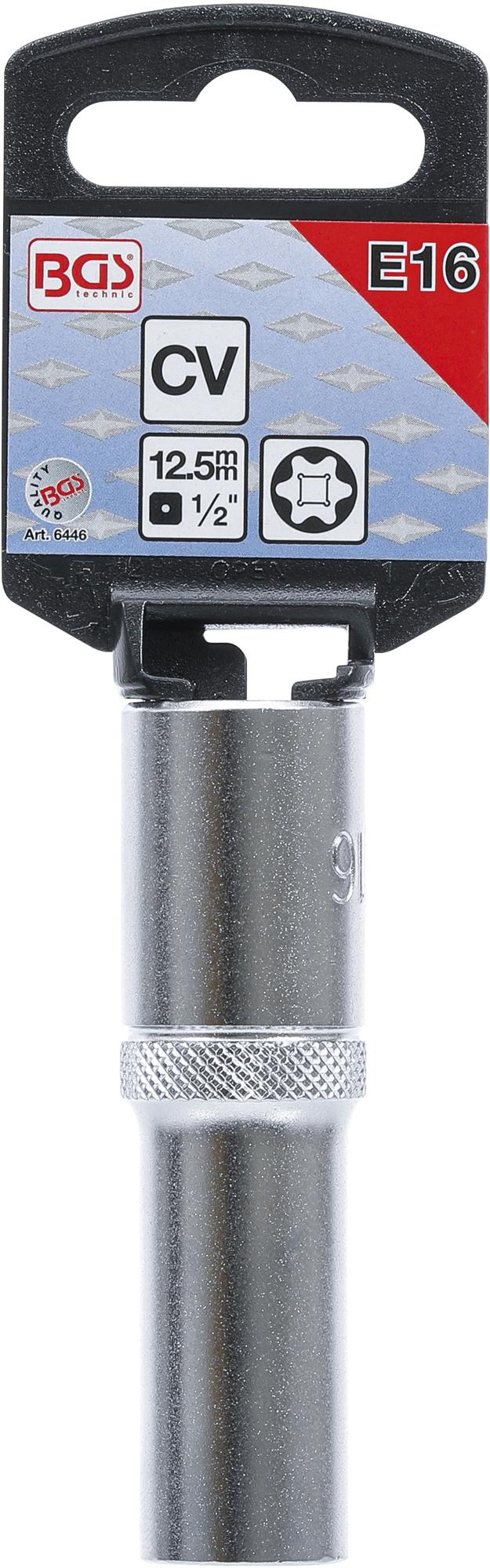 SOCKET, E-TYPE, DEEP | 12.5 MM (1/2") DRIVE | E16 (6446)