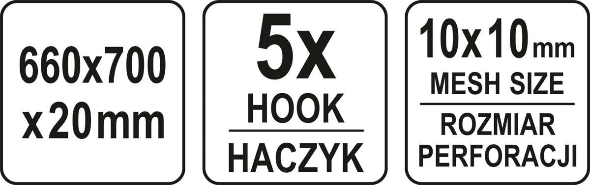 WALL MOUNTED HOOK PANEL (YT-08936)