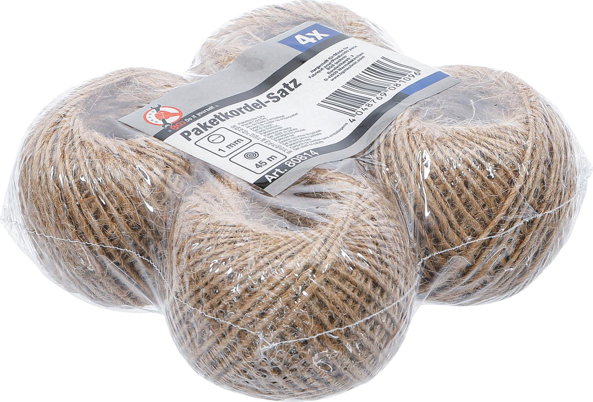 PARCEL CORD SET | 1 MM X 45 M | 4 PCS. (80814)