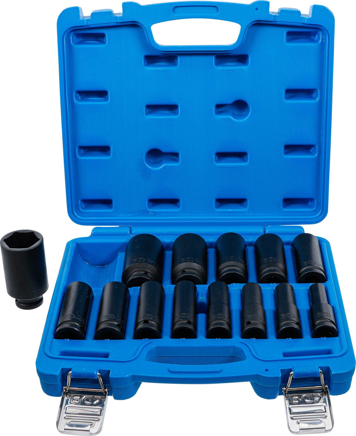 IMPACT SOCKET SET, HEXAGON | 12.5 MM (1/2") DRIVE | 10 - 32 MM | 14 PCS. (5207)
