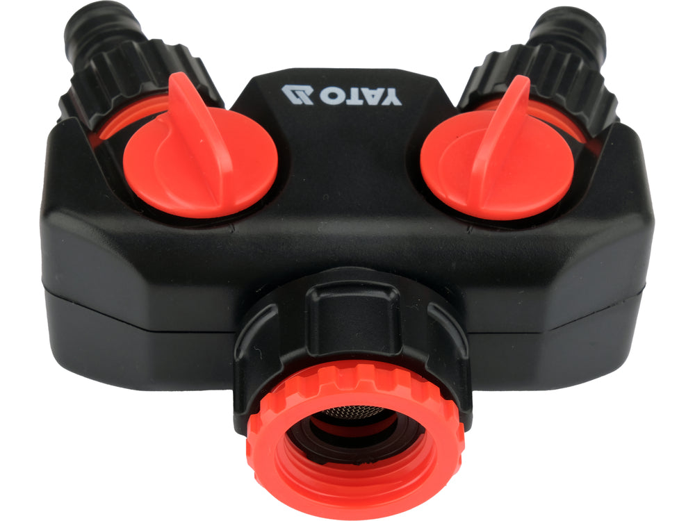 WATER DISTRIBUTOR WITH TAP CONNECTOR 3/4" - 1" | 2 OUTLETS (YT-89100)