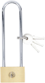 BRASS PADLOCK | EXTRA HIGH SHACKLE | 40 MM (3103)
