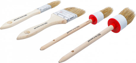 BRUSH SET 4 PCS | 2 FLAT + 2 ROUND (76525)