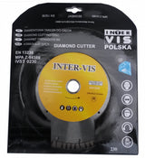 DIAMOND CUTTING DISC 230 MM X 10X22.2X2.6, SEGMENT/TURBO (ST0230)