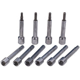 PASS-THROUGH SOCKET SET FOR SHOCK ABSORBERS WITH RATCHET | 18 PCS. (ST018)