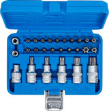 BIT AND BIT SOCKET ASSORTMENT | 12.5 MM (1/2") DRIVE | T-STAR (FOR TORX) | 27 PCS. (5101)