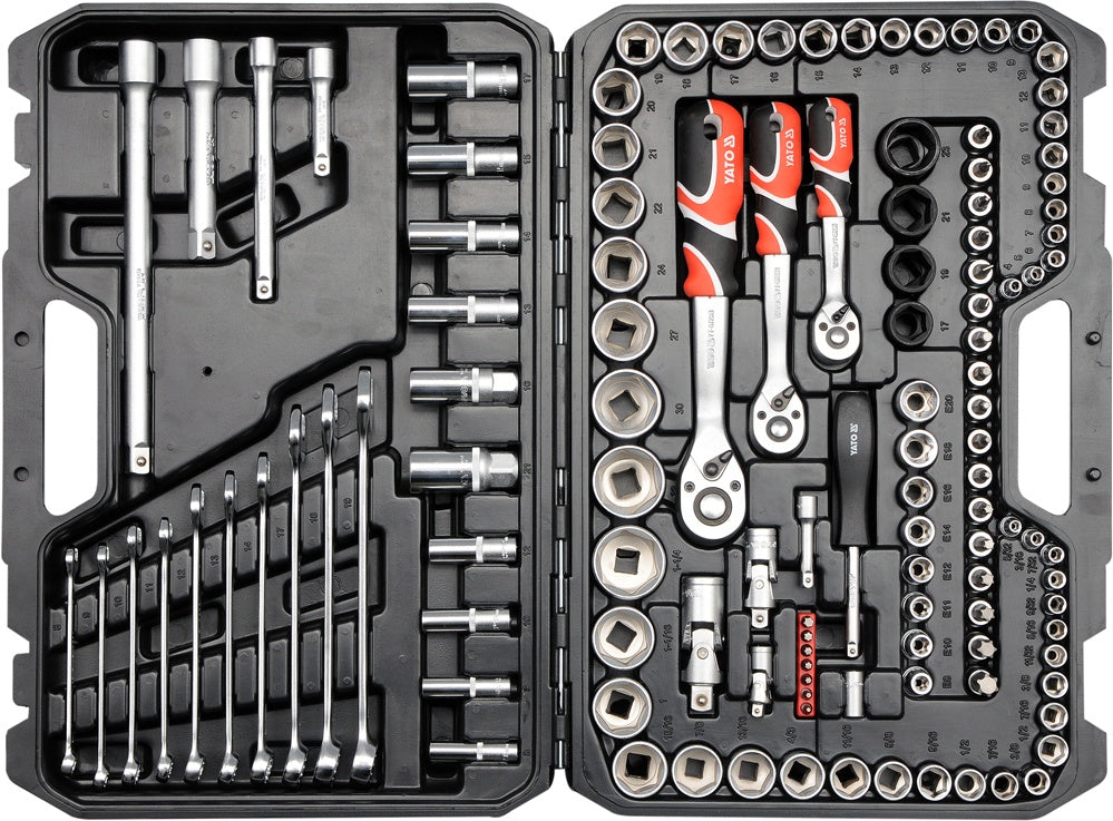 SOCKET SET 1/4", 3/8" & 1/2" 120PCS (YT-38801)