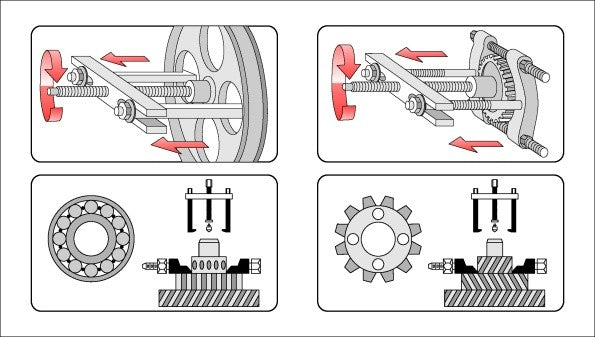 TWIN LEG PULLER W. JAW HOOK (YT-0640)