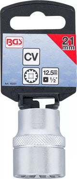 SOCKET, GEAR LOCK | 12.5 MM (1/2") DRIVE | 21 MM (10221)