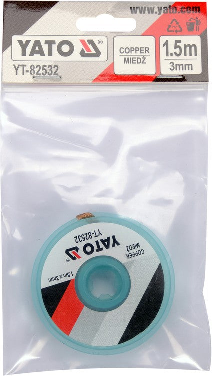 SOLDER WICK/BRAID 3.0MM X 1,5M (YT-82532)