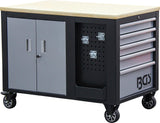 WORKSHOP TROLLEY | 2X 5 DRAWERS | 1 CABINET | EMPTY (4199)
