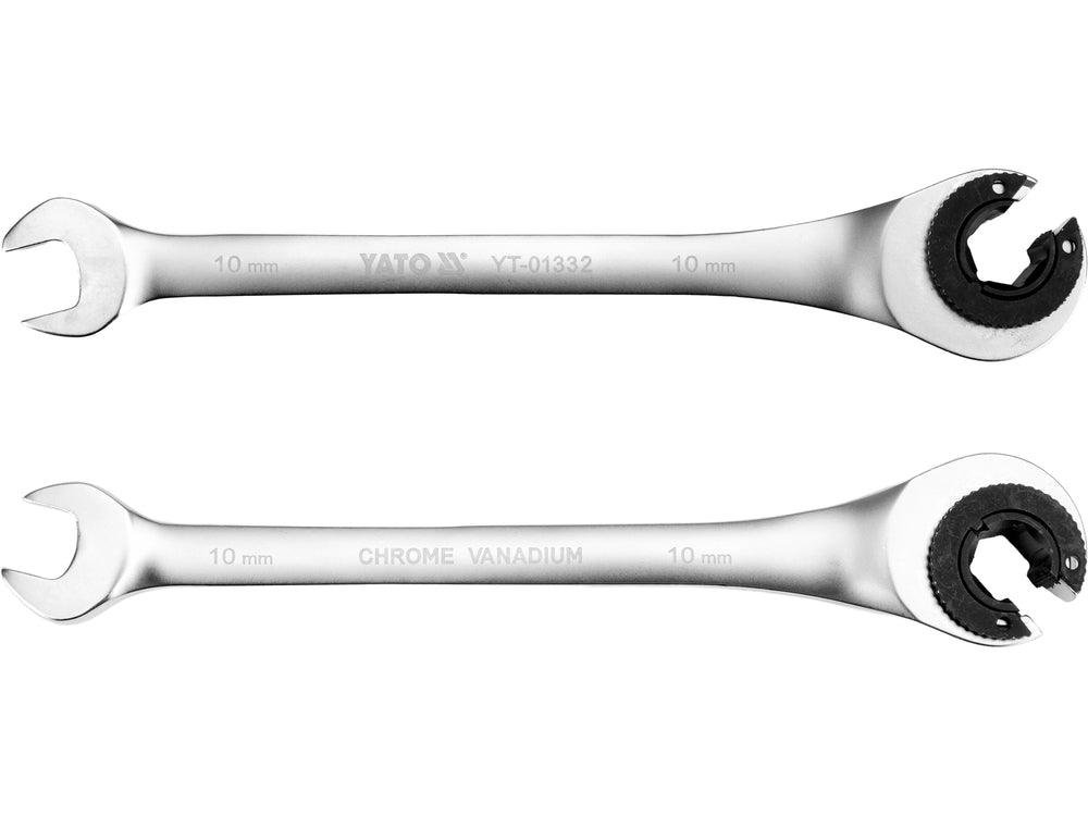 FLARE NUT RATCHET WRENCH 10MM (YT-01332)