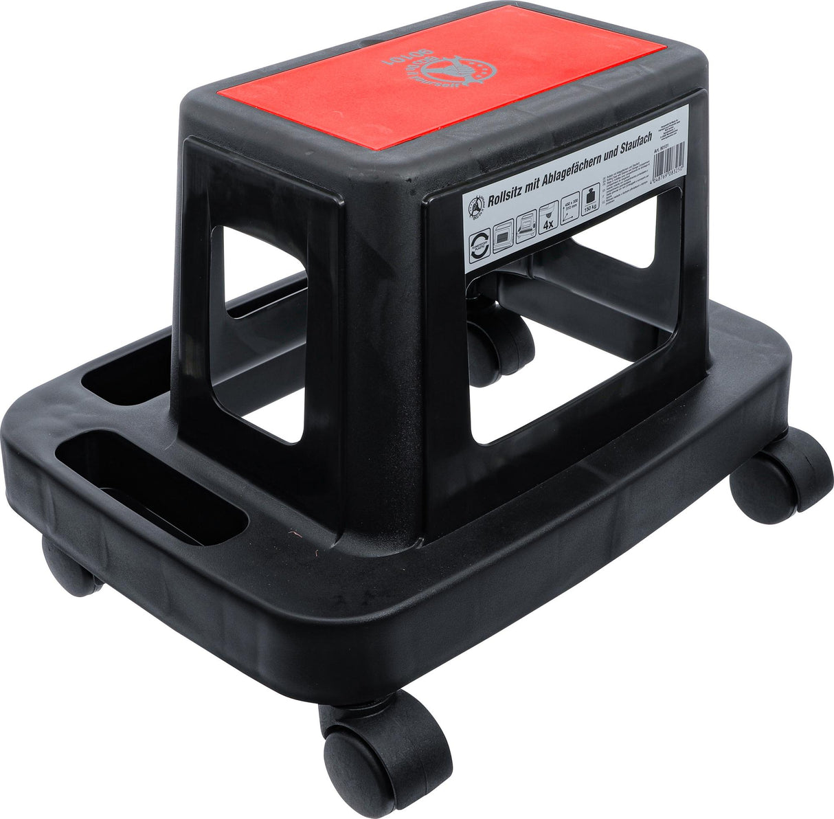 ROLLING SEAT WITH SHELVES AND STORAGE COMPARTMENT (90101)