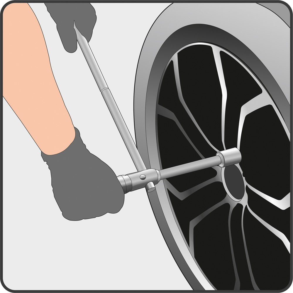 FOLDING CROSS WRENCH (YT-08035)