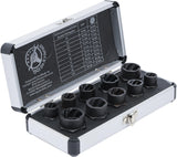 TWIST SOCKET SET (SPIRAL PROFILE) / SCREW EXTRACTOR | 10 MM (3/8") DRIVE | TWIST TYPE 9-19 MM | 10 PCS. (20210)