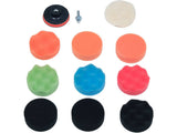 POLISHING PAD KIT 80MM, M10 12PCS (YT-47930)