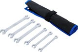 DOUBLE RING SPANNER SET, OPEN TYPE | 8 X 10 - 17 X 19 MM | 6 PCS. (1761)