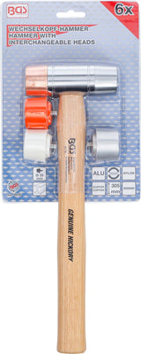 HAMMER WITH INTERCHANGEABLE HEADS | HICKORY HANDLE | Ø 35 MM (9176)