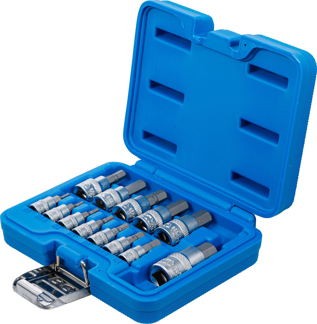 BIT SOCKET SET | 6.3 MM (1/4) / 10 MM (3/8") / 12.5 MM (1/2") DRIVE | INTERNAL HEXAGON 2 - 14 MM | 13 PCS. (74257)