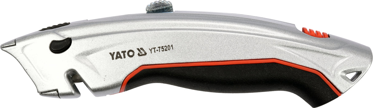 UTILITY KNIFE WITH TRAPEZOID BLADE (YT-75201)
