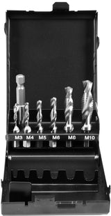 COMBINED DRILL TAPS M3-M10 7PCS SET HEX (YT-44849)