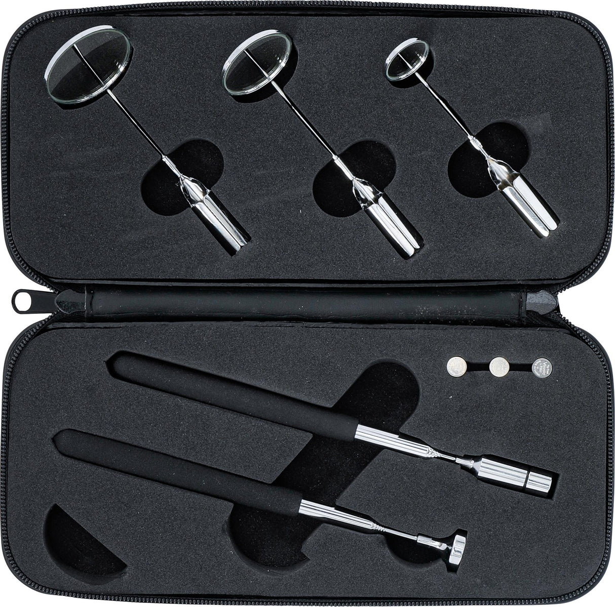 LED MAGNETIC PICK-UP TOOL AND INSPECTION MIRROR SET (3095)