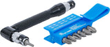 ANGLED SCREWDRIVER WITH 7 DOUBLE ENDED BITS | 6.3 MM (1/4") DRIVE | 8 PCS. (20805)