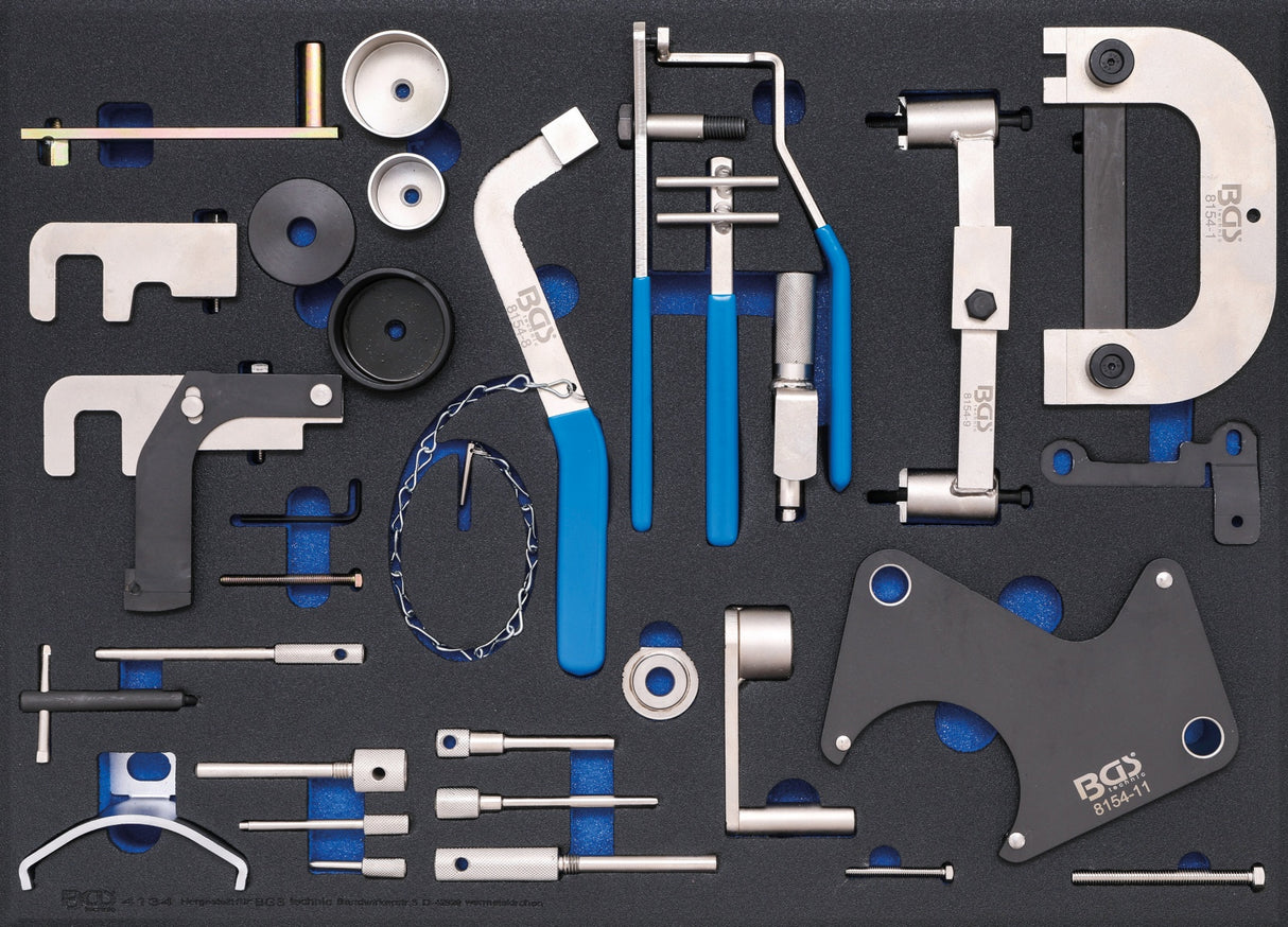 TOOL TRAY 3/3: ENGINE TIMING TOOL SET | FOR RENAULT, NISSAN, OPEL / VAUXHALL, VOLVO (4134)