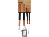BBQ SET 3PCS, WOODEN HANDLE (99845)