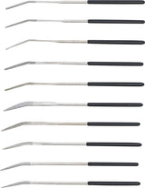 DIAMOND HOLE FILE SET | BENT | 140 X 3 MM | 10 PCS. (1921)