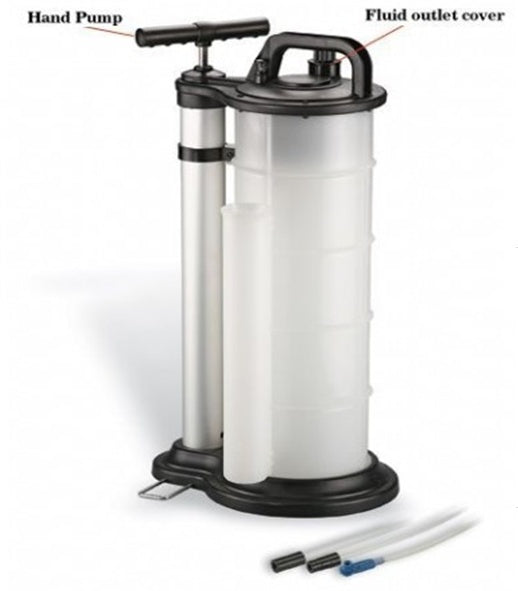 MANUAL TECHNICAL FLUIDS EXTRACTION / SUCTION TANK | 9 L (HTG1042A)
