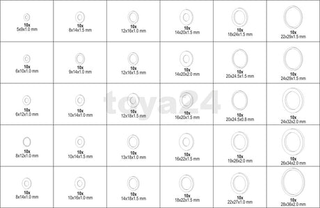 300 PCS COPPER SEALING RINGS (SOFT) (YT-06872)