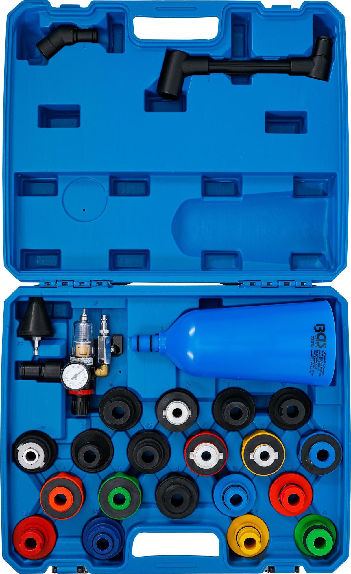 OIL FUNNEL ADAPTOR SET | PLASTIC TYPE | 24 PCS. (72213)