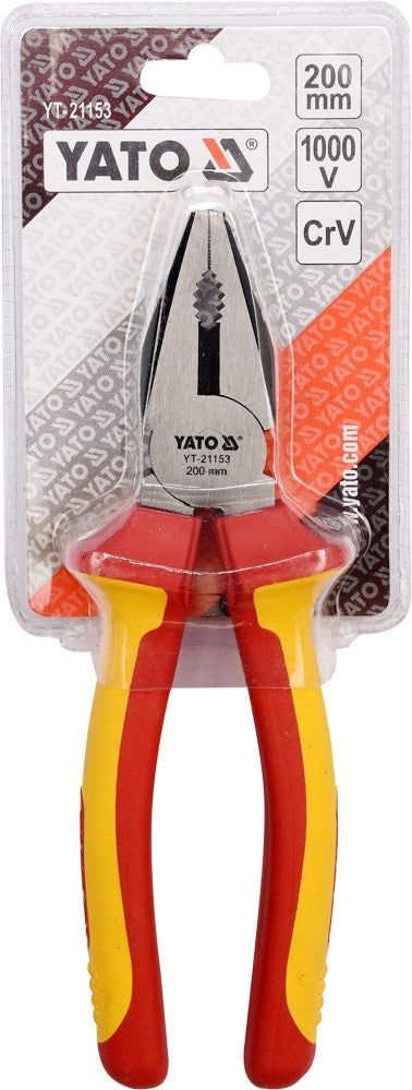 INSULATED COMBINATION PLIERS 200MM VDE (YT-21153)