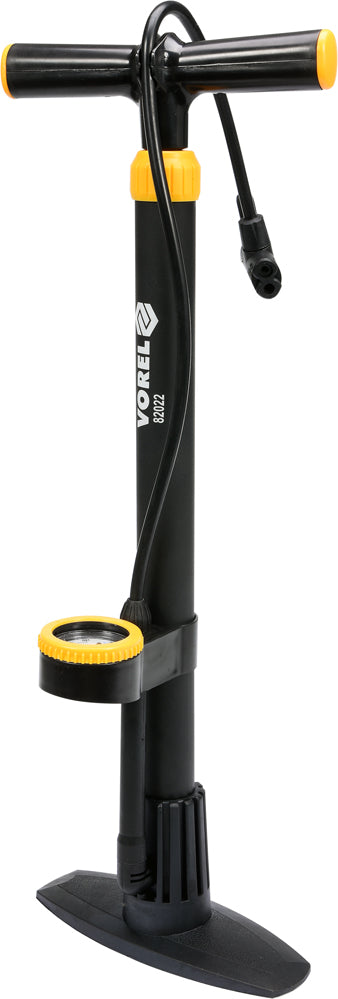 FLOOR PUMP W. PRESSURE GAUGE (82022)